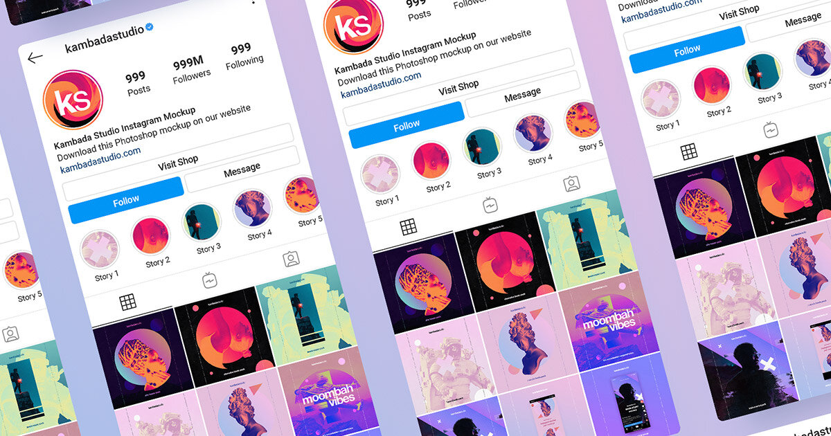 Are you searching for instagram mockup templates? Instagram Profile Psd Mockup Kambada Studio