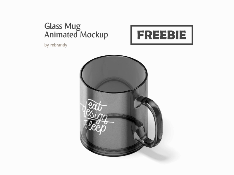 The best free animation mockups and resources · free christmas tree ball animated mockup · free animated floating ipad pro mockup · free animation logo mockup. Freebie Glass Mug Animated Mockup Free Psd Mockup Download For Adobe Photoshop By Rebrandy