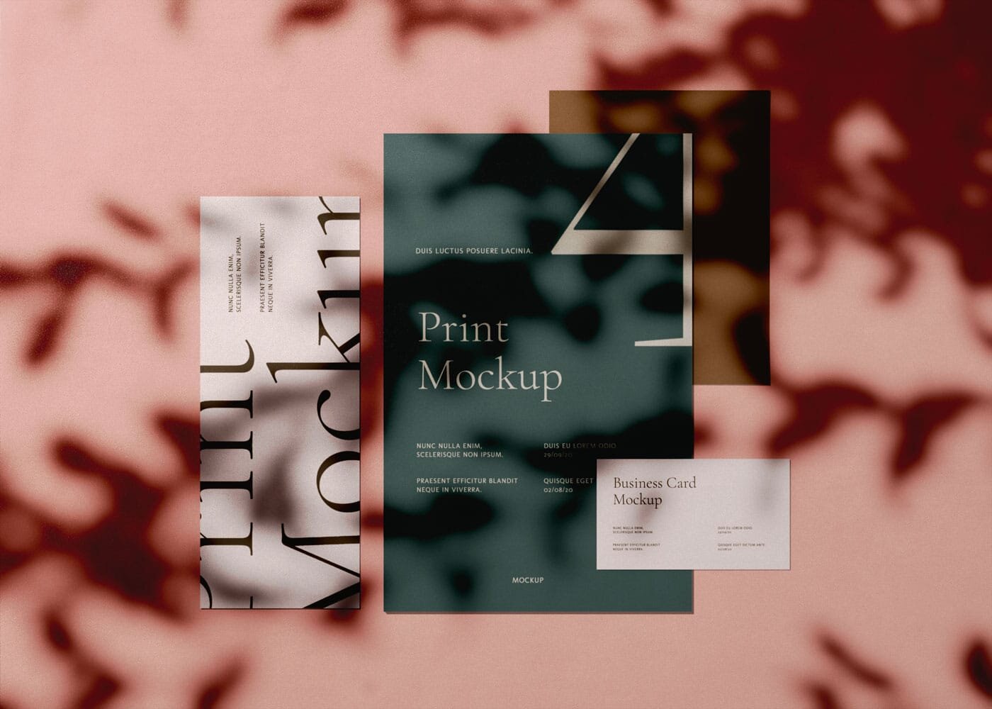 A free sample mockup (here's the full version) of a magazine with perfect binding. Branding Design Mockup Template With Overlay Shadows