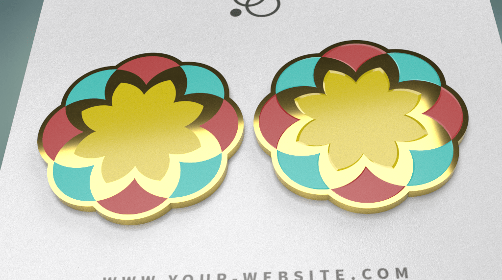 Over the past few decades, printing technology has evolved into 3d printing. Design And Mockup Your Enamel Pins In 3d Lauren Hodges Illustrator Graphic Designer In Huntsville Alabama