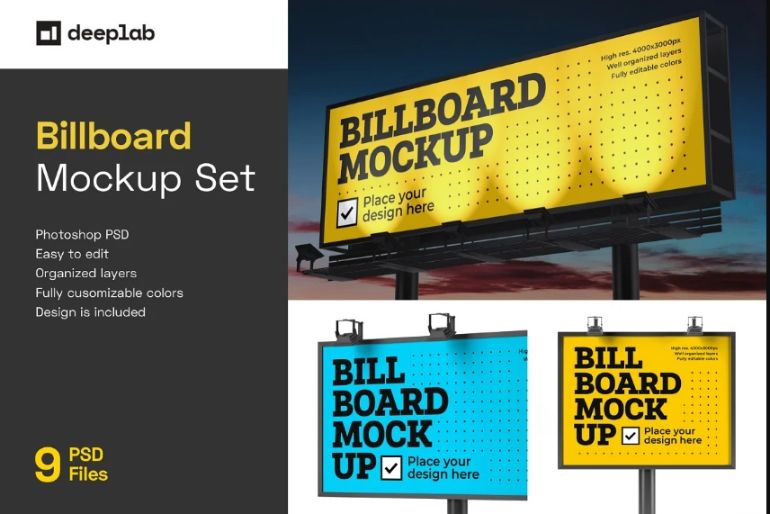 11+ Download Billboard Mockup Free&nbsp;Psd